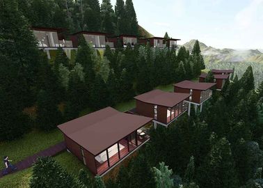 Hoch Luxusfertighaus 50m2 machen modulare Häuser Eco für Spitze/Hochland feuerfest