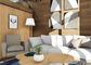 Dachboden-Spiegel-moderne vorfabrizierte modulare Häuser mit vier Stück-Klagen-Bettwäsche
