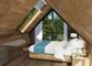 Brown beleuchten Holz 1 Schlafzimmer-Fertighaus/große Fertighäuser für Tourismus-Entwicklung